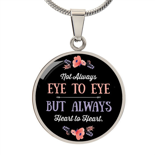 Eye To Eye Heart to Heart | Luxury Cercle Necklace