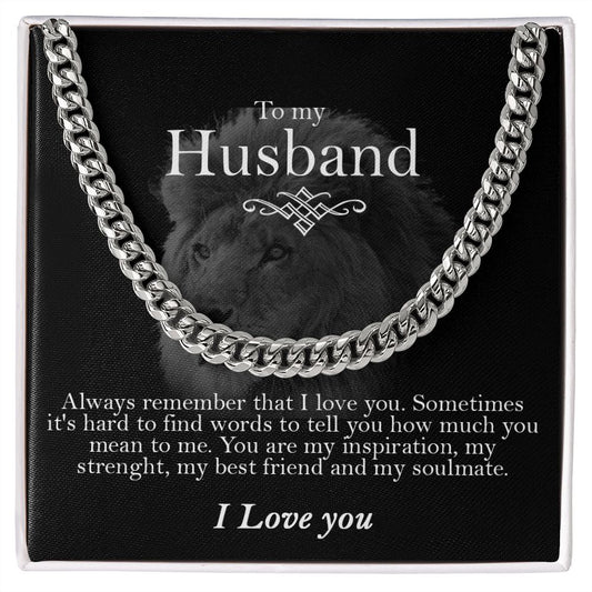 To my husband | Cuban Chain Link| Valentine Gift| Anniversary Gift