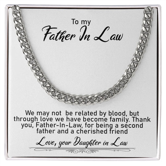 To my Father In Law | Cuban Chain | From Daughter In Law
