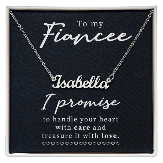 To My Fiancee | Personalized Name Necklace