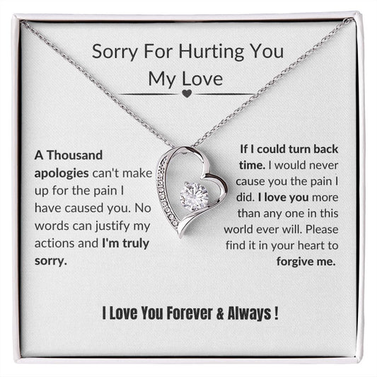 Sorry For Hurting You My Love | Forever Love Necklace
