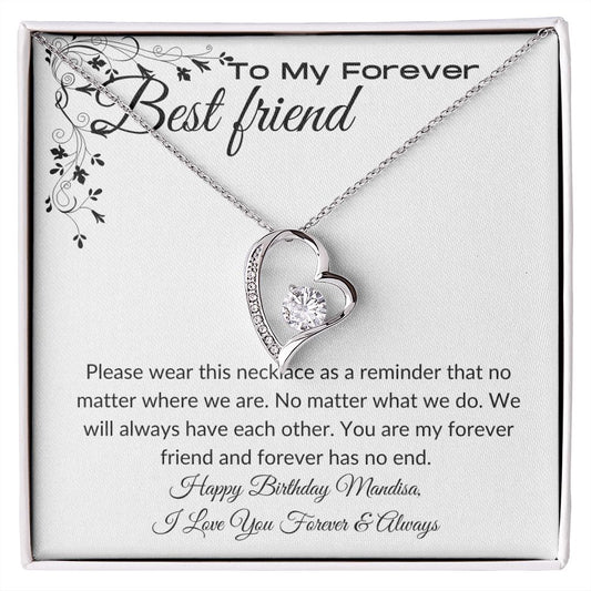 To My Forever Best Friend | Forever Love Necklace