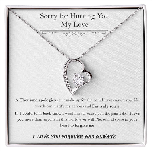 Sorry for Hurting You My Love  | Forever Love Necklace